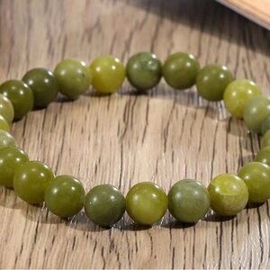 Real Jade Bracelet For Women Genuine Green Beads Bracelet